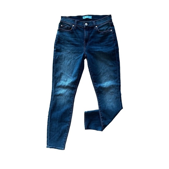 7️⃣ SEVEN FOR ALL MANKIND 🔥 WOMEN’S B(air) Mid-Rise Ankle Skinny Jeans - Sz 27 - Picture 2 of 16